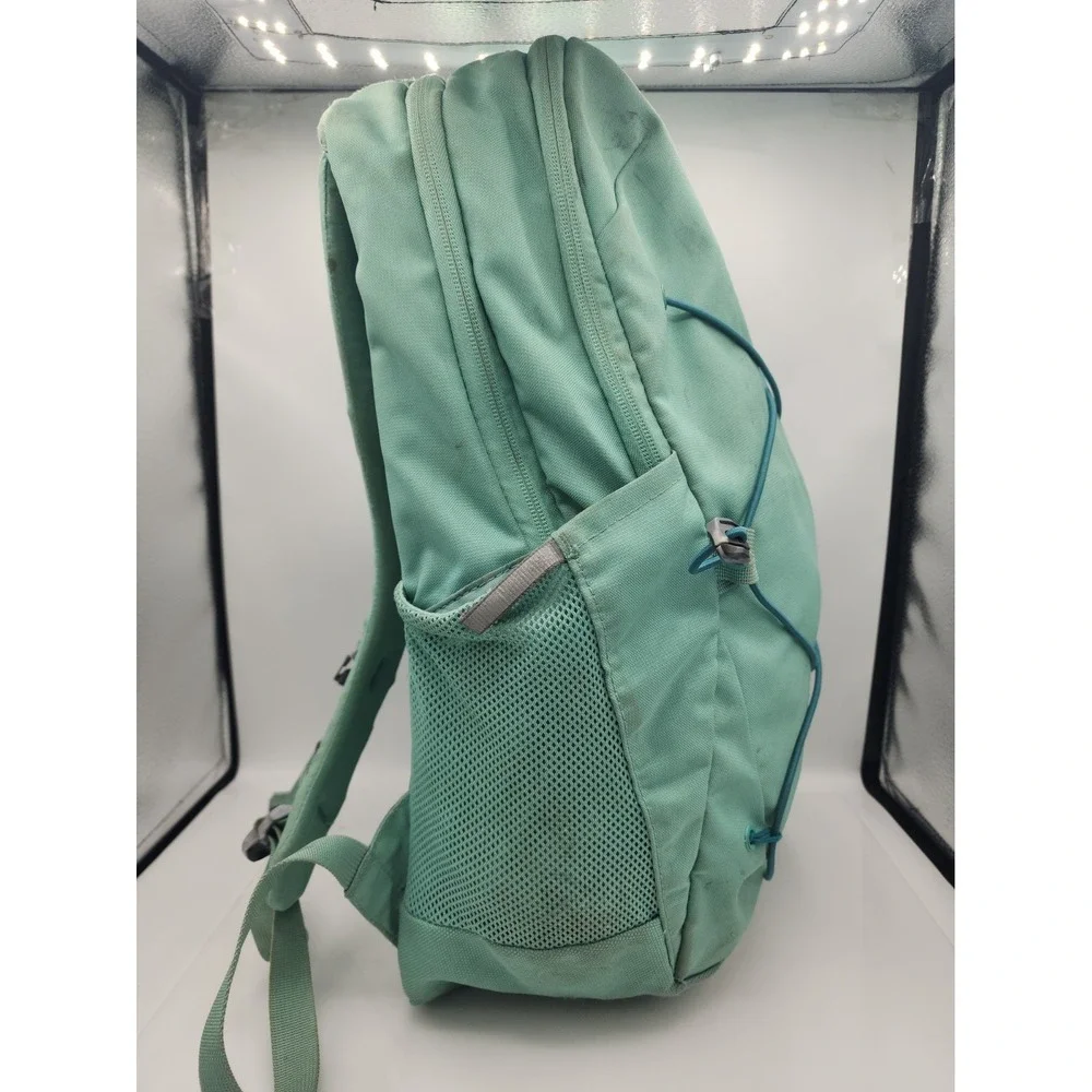 The North Face Women's Jester Backpack Mint Green Teal Daypack Laptop Bag Used